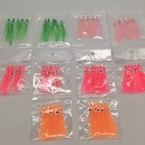 KOKOPROS Kokanee Fishing- Micro Luminous 4.5 cm Squid Skirts-Assorted 50- PK