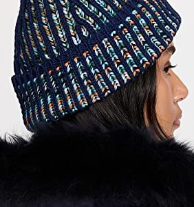 Missoni Women's Beanie, 004 Navy, Blue, One Size