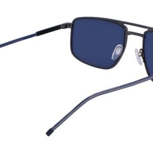 Lacoste Men's Sunglasses L255S - Matte Dark Grey with Solid Blue Lens