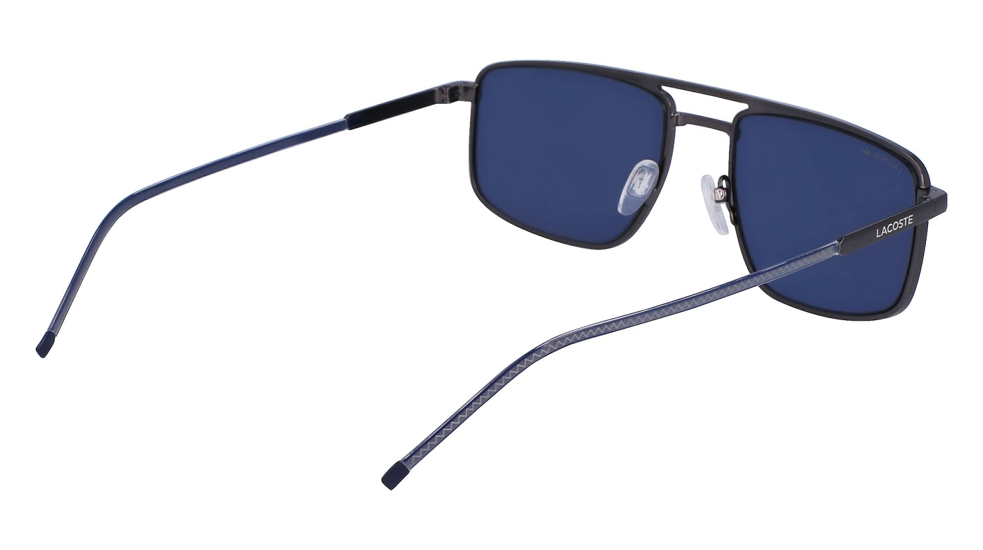 Lacoste Men's Sunglasses L255S - Matte Dark Grey with Solid Blue Lens