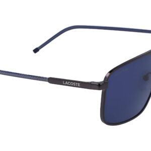 Lacoste Men's Sunglasses L255S - Matte Dark Grey with Solid Blue Lens