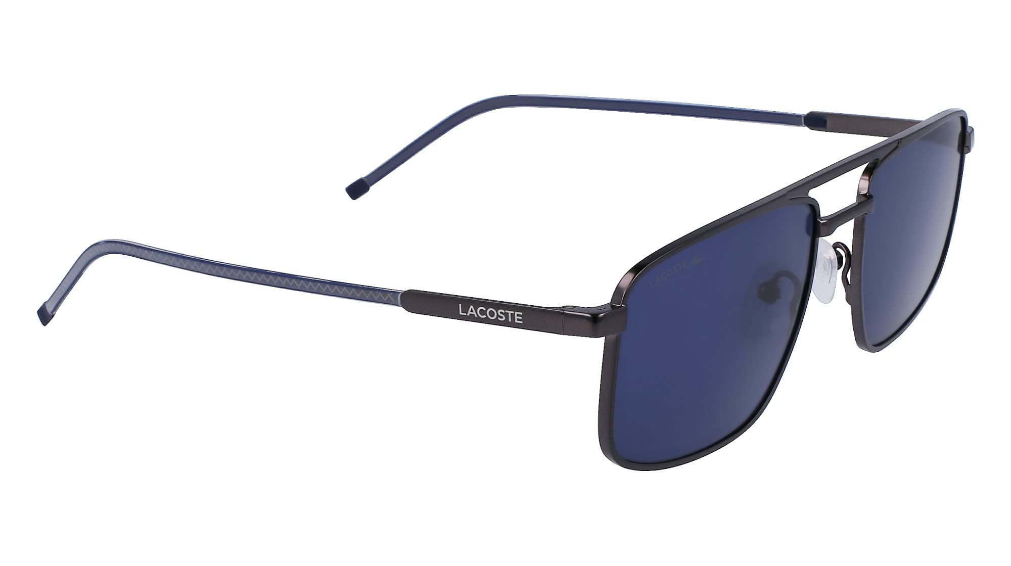 Lacoste Men's Sunglasses L255S - Matte Dark Grey with Solid Blue Lens