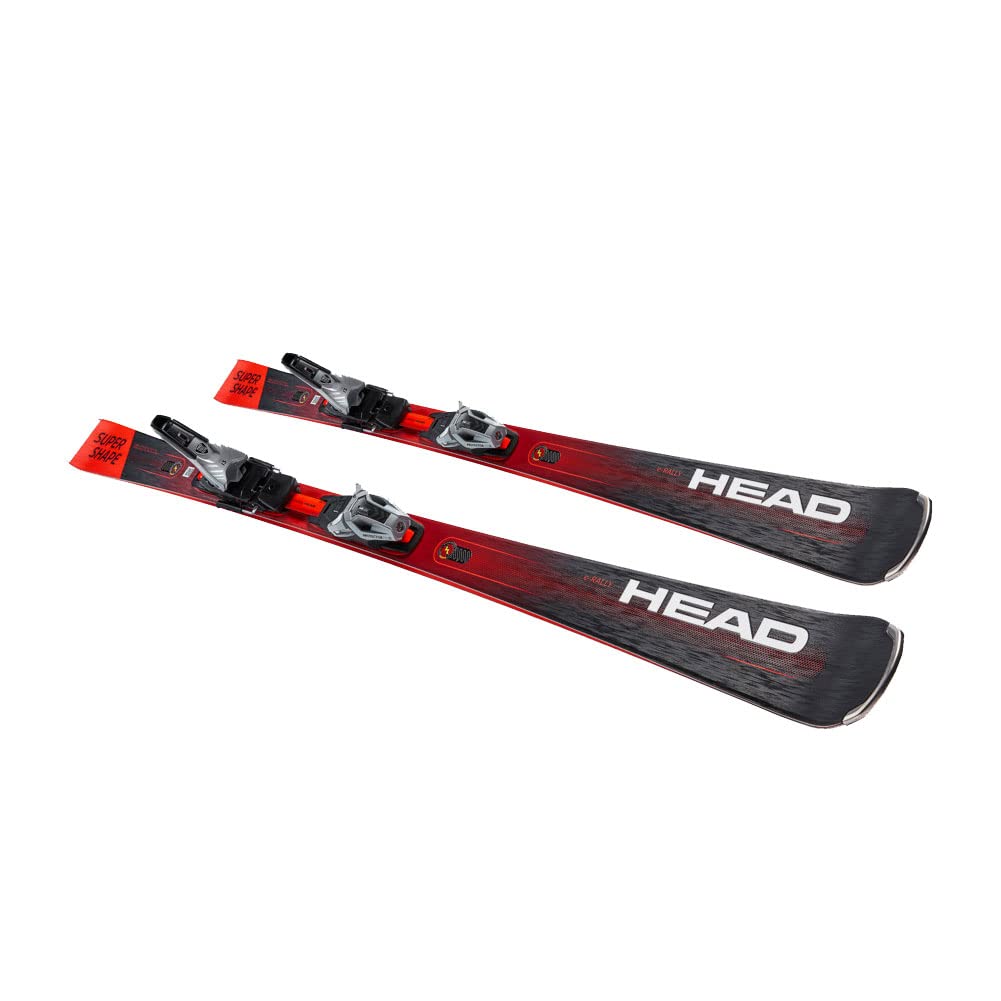 HEAD Unisex Supershape e-Rally SW SF-PR bk/nrd + PRD 12 GW BR.85[F] m.bk/FLA.rd, Size: 177