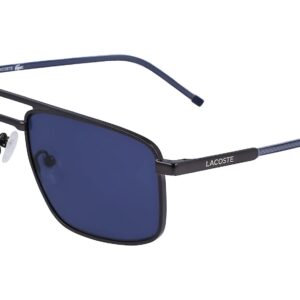 Lacoste Men's Sunglasses L255S - Matte Dark Grey with Solid Blue Lens