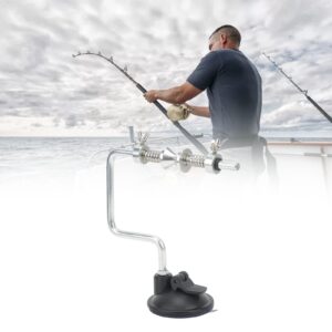 SUNGOOYUE Fish Line Spooler, Aluminium Alloy Fishing Wire Winder with Vacuum Sucking Cup Type Handle Fish Line Winding Tool