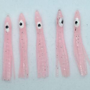 KOKOPROS Kokanee Fishing- Micro Luminous 4.5 cm Squid Skirts-Assorted 50- PK