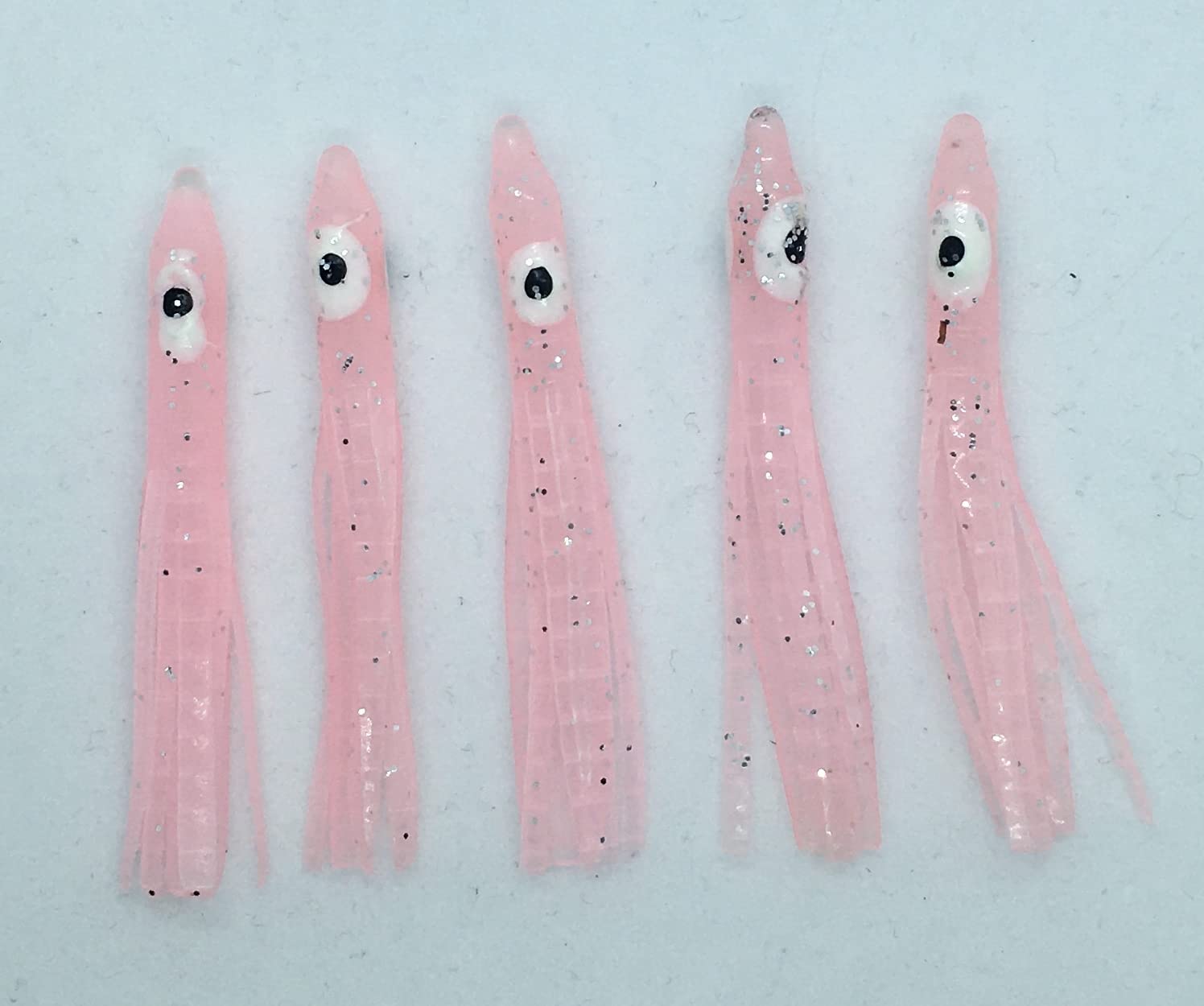 KOKOPROS Kokanee Fishing- Micro Luminous 4.5 cm Squid Skirts-Assorted 50- PK