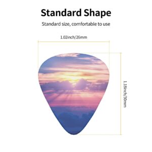 Custom 12-pack Guitar Picks, Personalized 351 Shape Guitar Picks Add Your Own Photo Text Logo 0.46mm / 0.71mm / 0.96mm Thin, Medium, Heavy Guitar Picks for Electric Guitar Bass