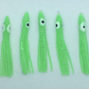 KOKOPROS Kokanee Fishing- Micro Luminous 4.5 cm Squid Skirts-Assorted 50- PK