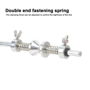 SUNGOOYUE Fish Line Spooler, Aluminium Alloy Fishing Wire Winder with Vacuum Sucking Cup Type Handle Fish Line Winding Tool