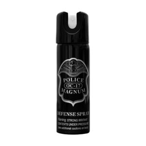 POLICE MAGNUM Pepper Spray Self Defense- Portable Max Strength Tactical Gear 3oz Twist Lock (Glow in Dark)