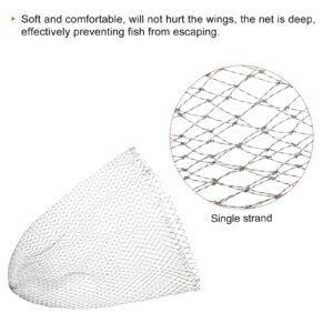 PATIKIL Fishing Net Replacement, Dia.19.7" PE Landing Net Replacement Mesh for Freshwater Saltwater Fishing, Gray