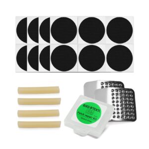 ATEN Bicycle Tire Repair Kit,Glueless Patchs,Bike Tire Patch Repair Kit,Quick & Easy Patches for Road & Mountain Bikes