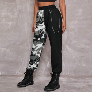 Womens Fall Pants with Pockets Yoga Activewear Jogger Capri Sweat Lounge Pants Cinch Bottom Joggers with Pockets Grey