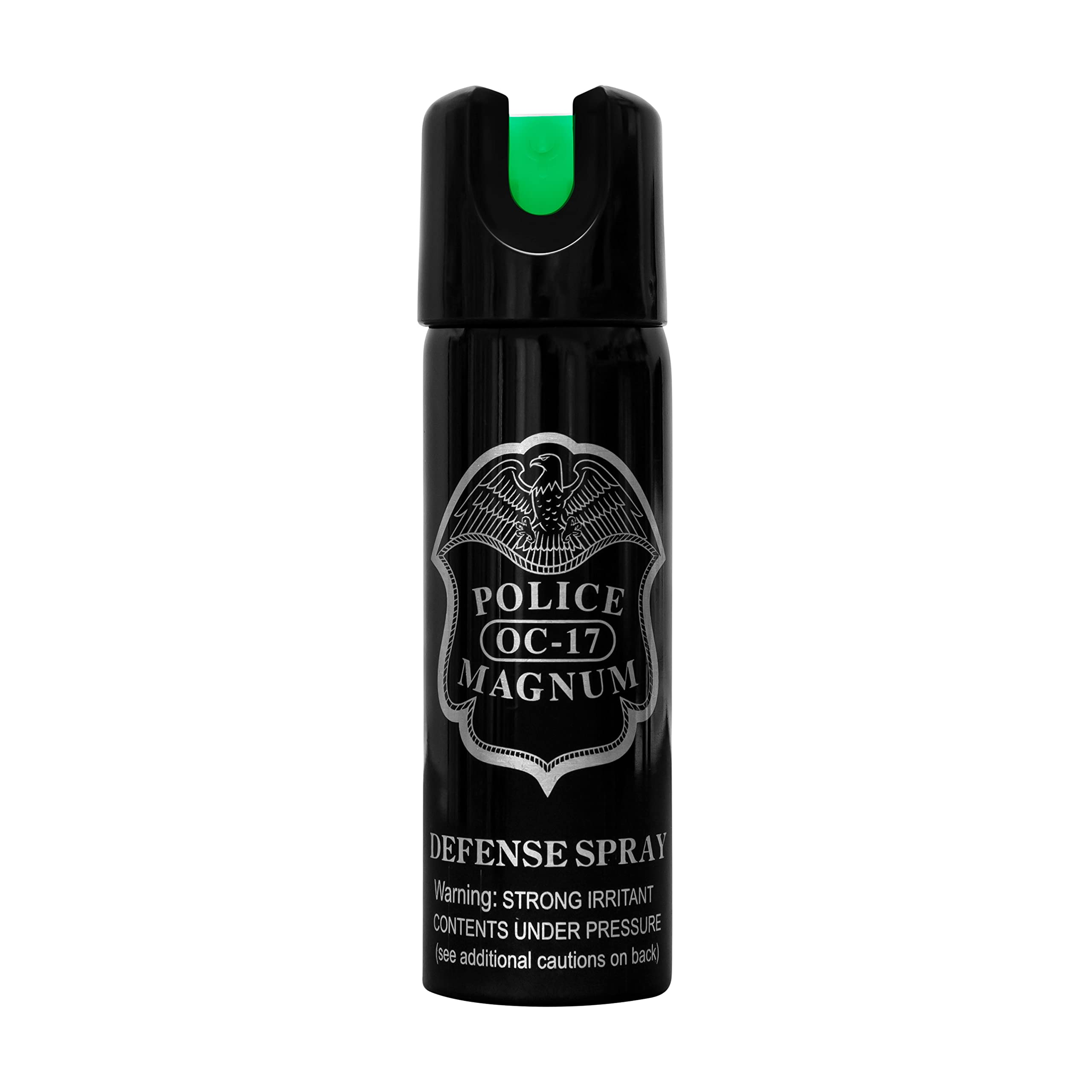 POLICE MAGNUM Pepper Spray Self Defense- Portable Max Strength Tactical Gear 3oz Twist Lock (Glow in Dark)