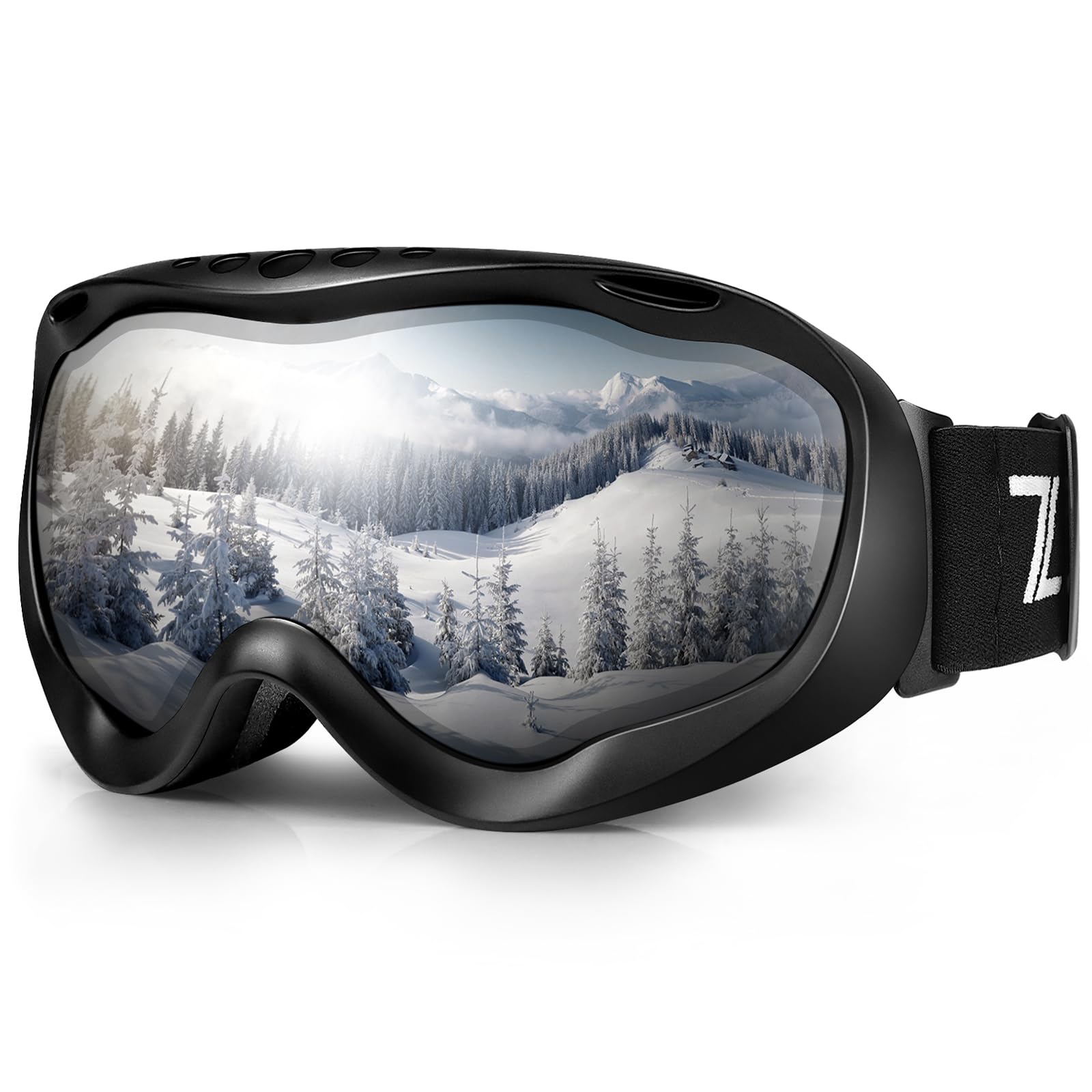 ZHA ZHA OTG Ski Goggles, Anti Fog 100% UV Protection Snow Sports Goggles for Men Women, Over Glasses & Fit all Helmets…