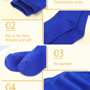 Yaomiao 20 Pairs Boys Solid Dress Socks Colorful Crew Socks Long Socks for Boy Casual Lightweight Cotton Athletic Socks Breathable Socks for Boys Girls