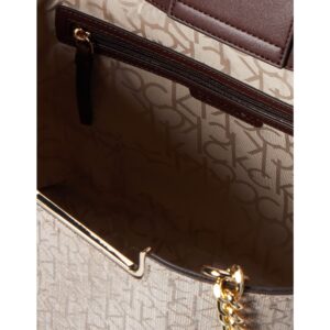 Calvin Klein Finley Tote Mini Tx Almond/Taupe/Brunette One Size