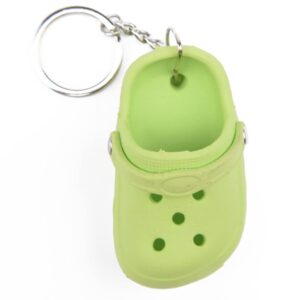 cemmy xu women cute shoes style keychain - kids girls boys lovely key buckle for birthday gifts green