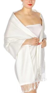 serenita pashmina shawls wraps for women. dress cover up formal. cashmere feel wrap for evening dress.