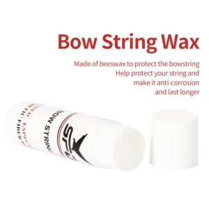 FENJANER Archery 6Pcs Bow String Wax, Protective Bowstring Waterproof Rail Lube for Crossbow Recurve Compound Bow Maintenance, Reduce Bowstring Friction and Prevent Fraying Accessories