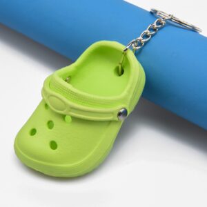 CEMMY XU Women Cute Shoes Style Keychain - Kids Girls Boys Lovely Key Buckle for Birthday Gifts Green