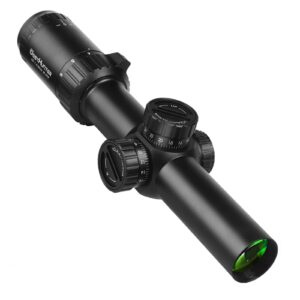 WestHunter Optics HD 1.2-6x24 IR FFP Compact Riflescope, 30mm Tube First Focal Plane Tactical Shooting Scope with Illuminated 1/2 MOA Reticle | Picatinny Shooting Kit A