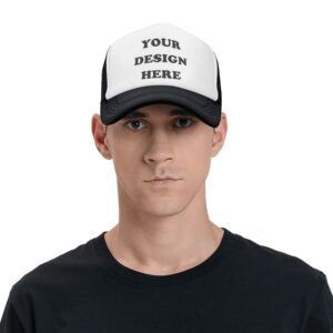 Custom Hats Design Your Own, Custom Trucker Hat for Men Women, Make Your Own Customized Dad Hat