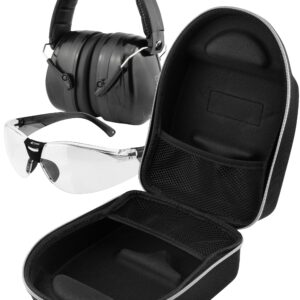 TRADESMART Ear Muffs & Glasses for Shooting, with Hard Carrying Case