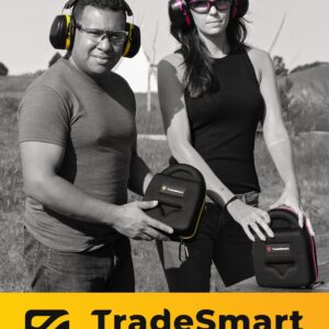 TRADESMART Purple Shooting Ear & Eye Protection with Hard Carrying Case