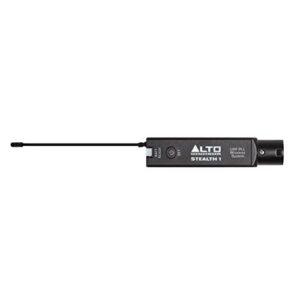 Alto Professional Stealth 1 - Mono UHF XLR Wireless Audio System, Transmitter and Receiver for Powered Speakers, Mixers and Dynamic Microphones,black