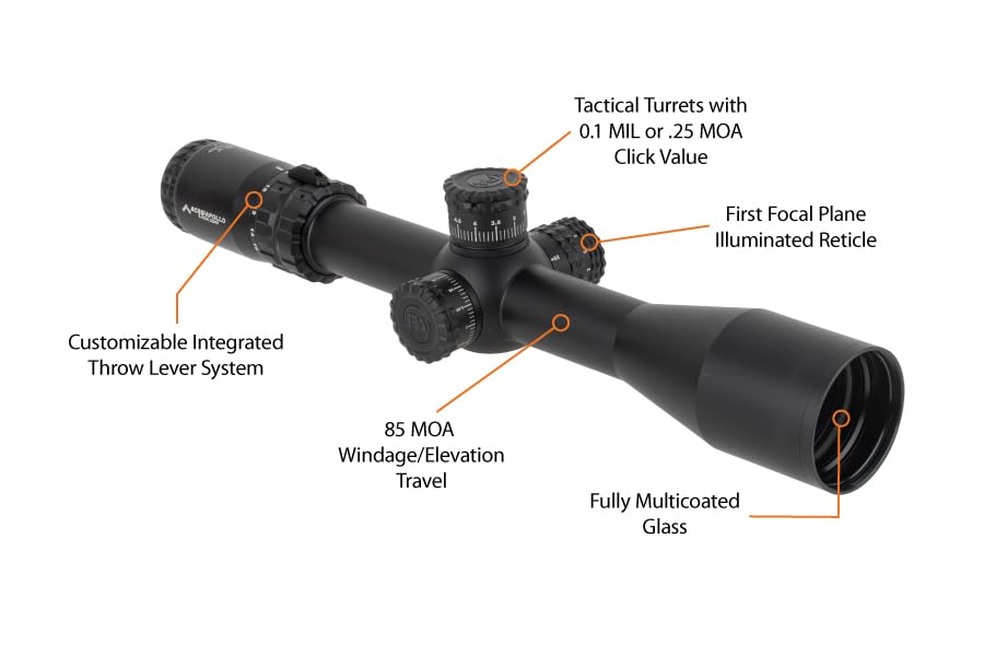 Primary Arms SLX 4-16X44mm FFP Rifle Scope - Illuminated ACSS-Apollo-6.5CR/.224V Reticle