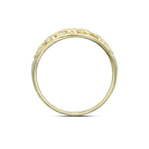 Dainty 10K Yellow Gold Three Elephant Ring Openwork Band Style Statement Ring (Size 7)