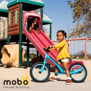 Mobo Explorer X Padded Balance Bike. Kids No-Pedal Bicycle, 14” Wheels, Red