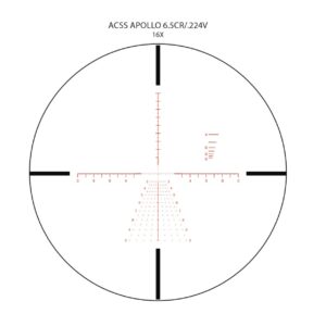 Primary Arms SLX 4-16X44mm FFP Rifle Scope - Illuminated ACSS-Apollo-6.5CR/.224V Reticle