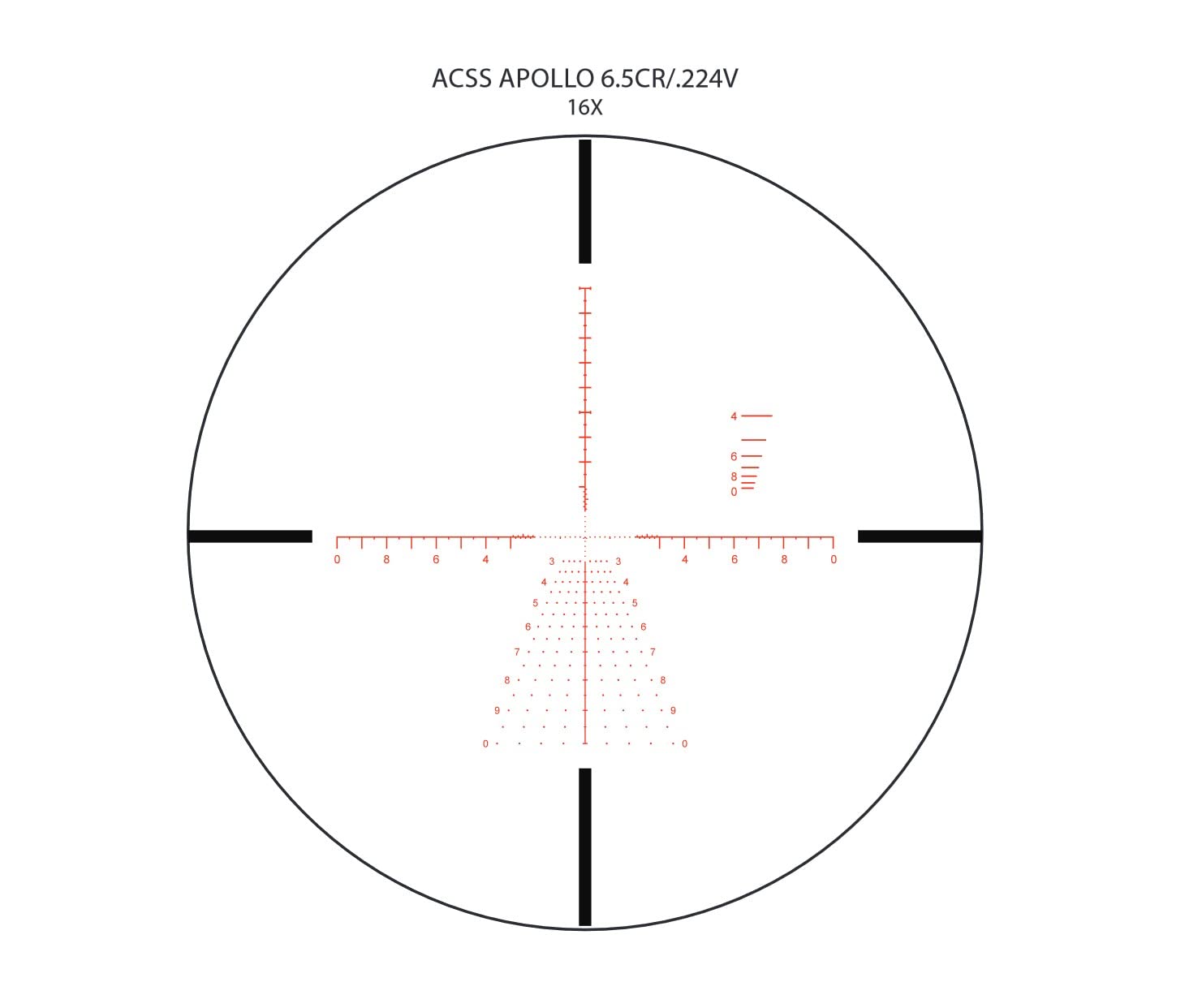 Primary Arms SLX 4-16X44mm FFP Rifle Scope - Illuminated ACSS-Apollo-6.5CR/.224V Reticle