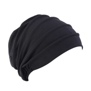 ikasus Chemo Headwear Turban for Women Cotton Slouchy Beanie Hats Headwraps Cancer Hats