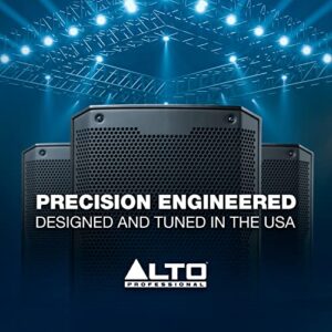 Alto Professional TS410 - 2000W 10" Powered PA Speaker with 3 Channel Mixer, Bluetooth Streaming, Wireless Loudspeaker linking, DSP and Alto App