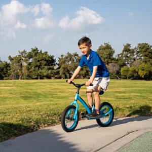 Mobo Explorer X Padded Balance Bike. Kids No-Pedal Bicycle, 14” Wheels, Red