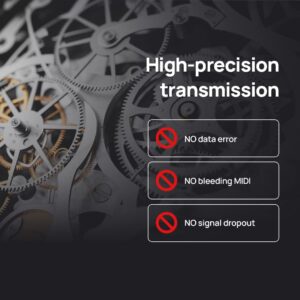 CME MIDI Thru5 WC - Premium 1-to-5 MIDI Thru - High-precision 1-in-5-out wired transmission with high-speed optocoupler for error-free synchronization of all MIDI devices via 5-pin DIN