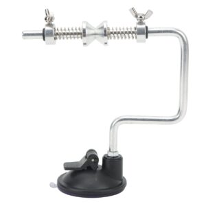 fishing line spooler, portable adjustable aluminum fish line winding tool machine spool with sucking cup