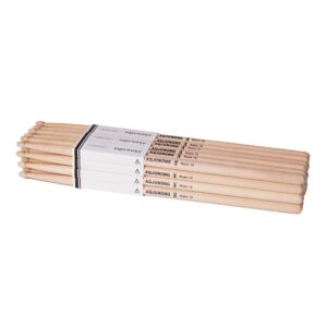 aqjunong drum sticks，7a drumsticks, 12 pairs classic maple wood tip drum sticks for kids and adults, professional musical instrument percussion accessories