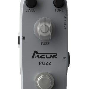 AZOR Fuzz Guitar Effect Pedal with AP311 Spring Reverb Guitar Effect Pedal with True Bypass Aluminium alloy case