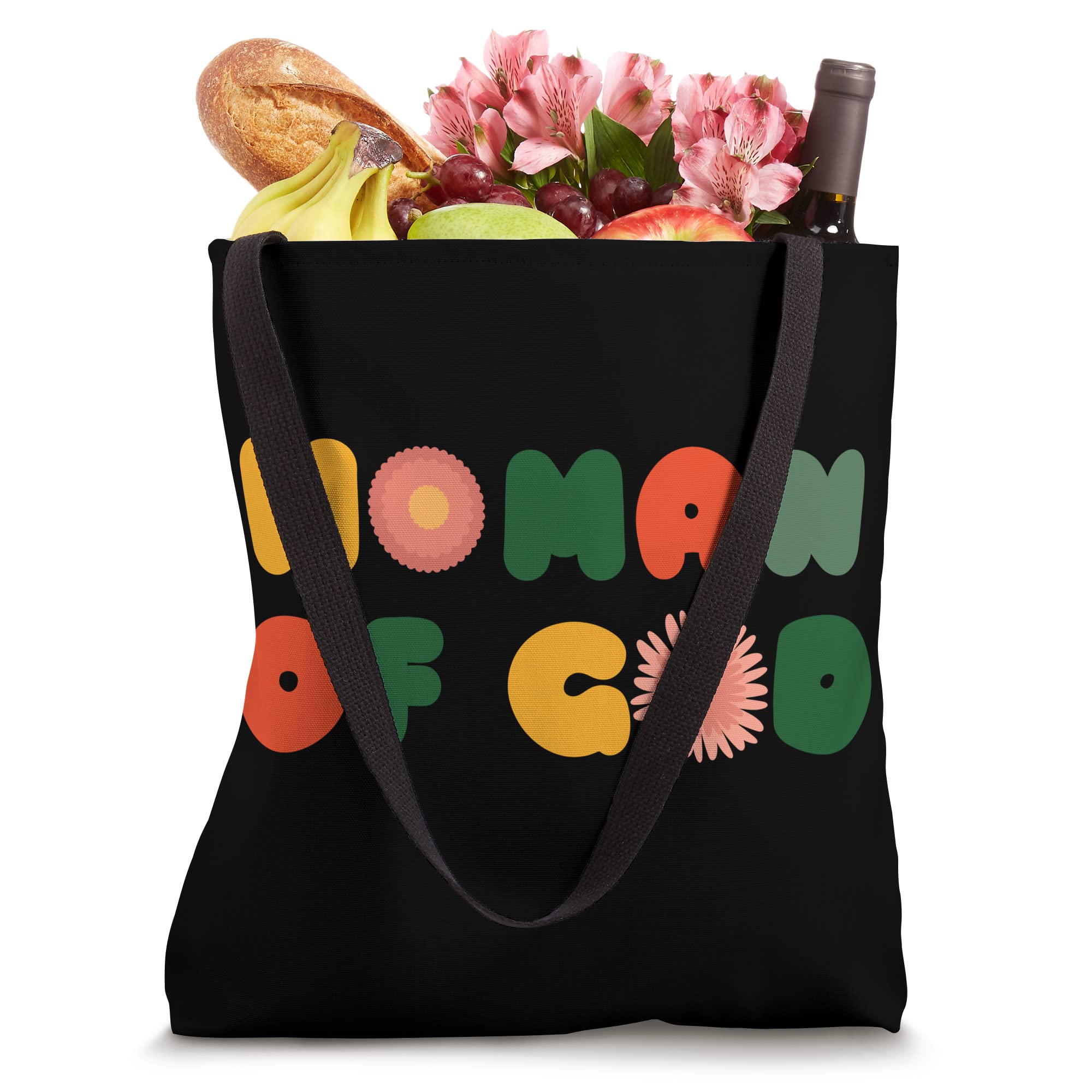 Woman Of God Sunflower Christian Tote Bag