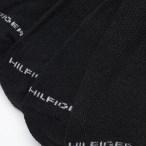 Tommy Hilfiger Men's Athletic Socks - Cushioned Crew Socks (10 Pack), Size 7-12, Pure Black