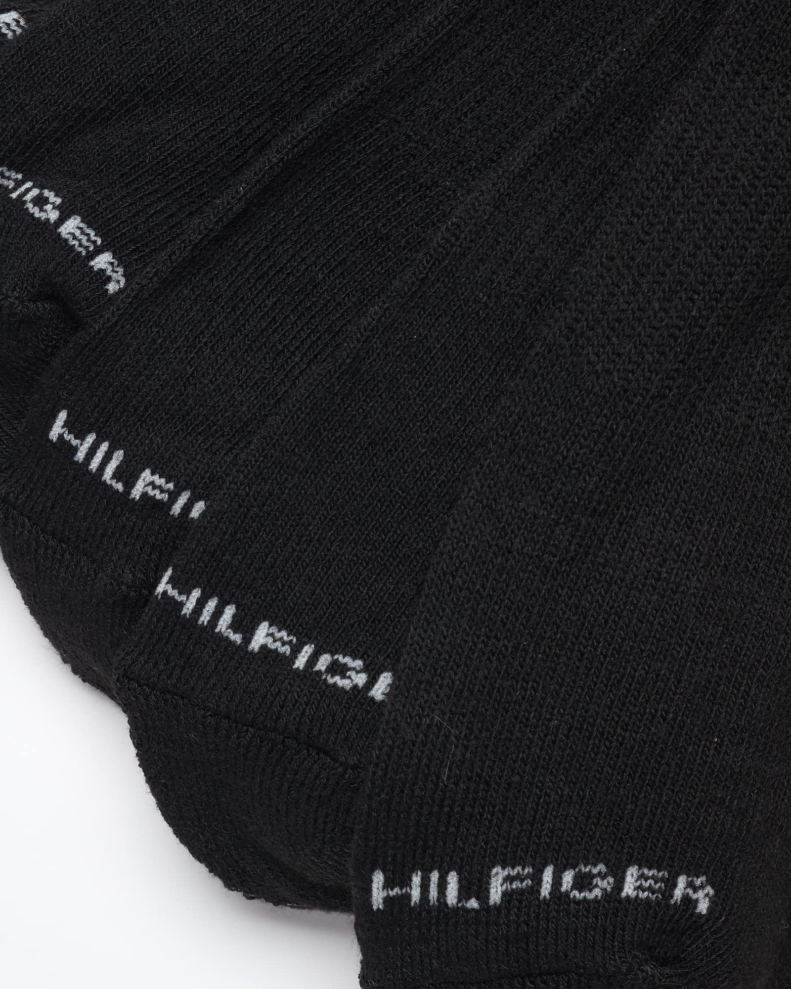 Tommy Hilfiger Men's Athletic Socks - Cushioned Crew Socks (10 Pack), Size 7-12, Pure Black