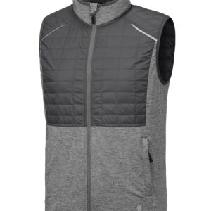 Little Donkey Andy Men's Lightweight Golf Vest Gray 2XL