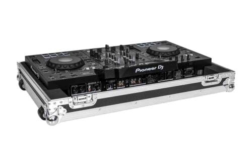 Headliner Low Profile Flight Case with Wheels, Compatible with XDJ-RX3, Black (HL10006)