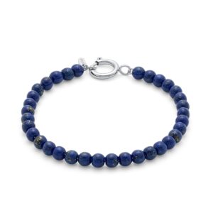 mvmt women's stone bead lapis lazull bracelet