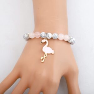 UJIMS Flamingo Gift for Women Flamingo Bracelet Flamingo Party Supplies Flamingo Lover Jewelry Gift for Family Friend (Flamingo Bracelet)